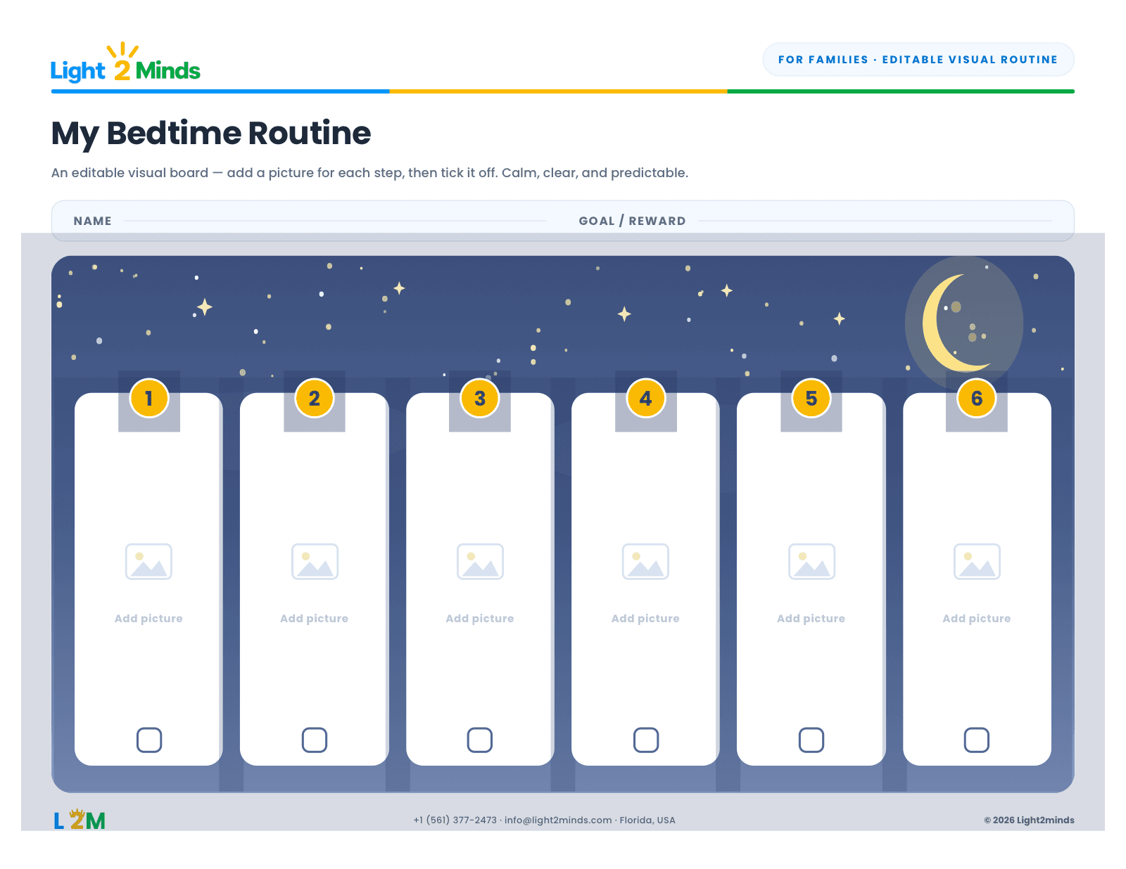 Visual Bedtime Routine